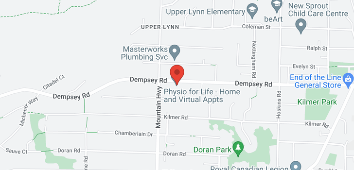 map of 1347 DEMPSEY ROAD